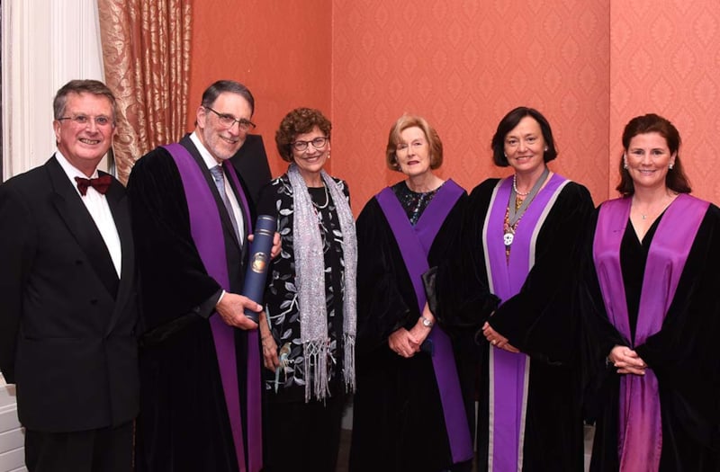 Dean with Fellows of the Faculty of Paediatrics